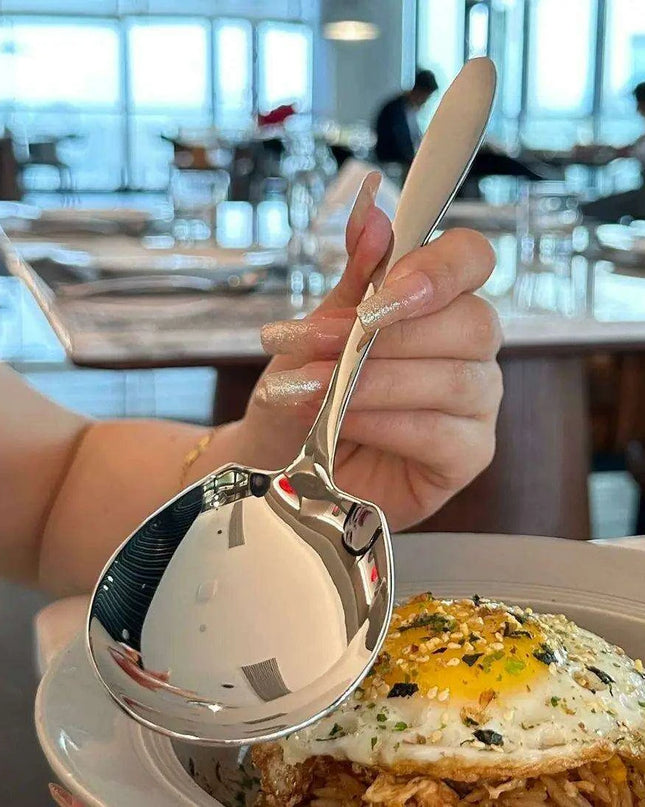 Elegant Stainless Steel Buffet and Kitchen Serving Spoon Set