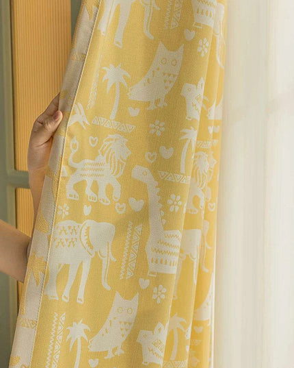 Magical Wildlife Blackout Drapes for Kids' Rooms