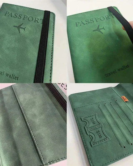 Stylish Genuine Leather RFID Passport Holder for Trendy Travelers