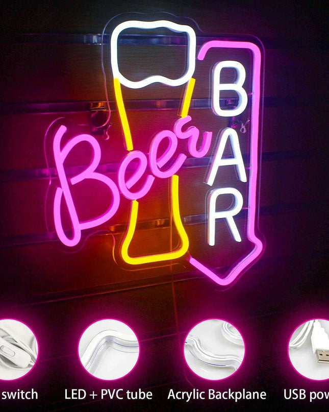 Charming Neon LED Wall Decor: Stylish Illumination for Any Occasion
