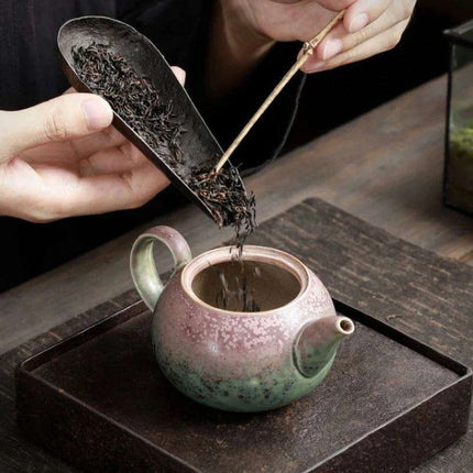 Artisan Rustic Clay Teapot for Authentic Kung Fu Tea Brewing