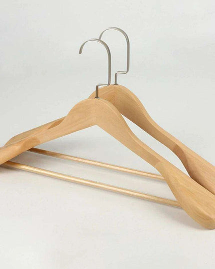 Elegant Solid Wood Suit Hangers - Premium Closet Storage Solution
