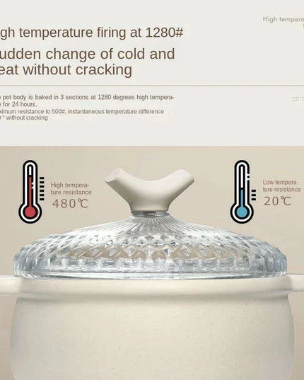 Premium Glass Ceramic Casserole Pot - Your Essential Kitchen Companion for Masterful Cooking