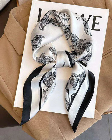 Elegant Satin Square Shawl Hijab: Luxurious 70x70cm Bandana for Women