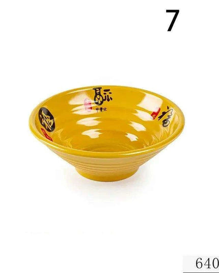 Chic Melamine Bowl for Ramen and Salad – Perfect for Home and Restaurant Use