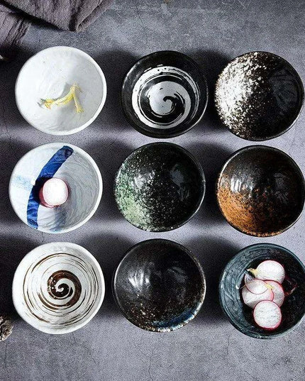 Elegant 3.5 Inch Handcrafted Japanese Ceramic Snack Bowl – Vintage Stoneware Dipping Dish