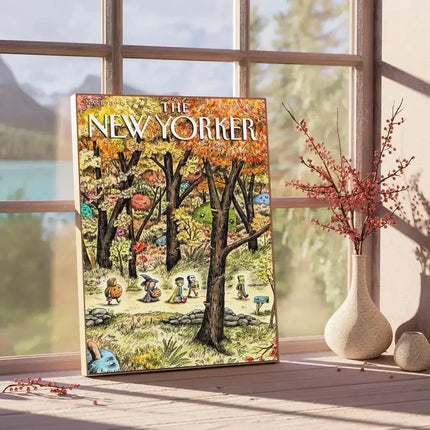 New Yorker Magazine Waterproof Canvas Poster - Vintage Editorial Wall Art