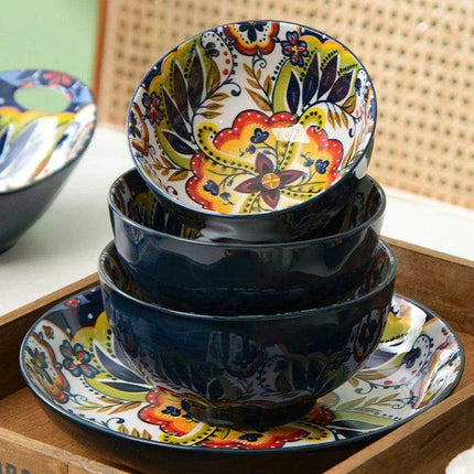 Nordic Vintage Elegance Ceramic Dining Set - Enrich Your Table with Timeless Beauty