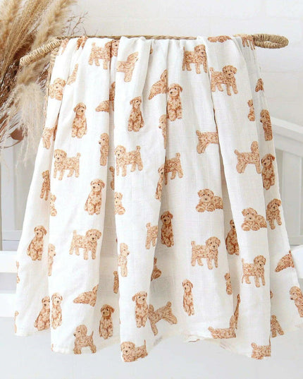 Luxuriously Soft Organic Bamboo Cotton Swaddle Blanket for Infants