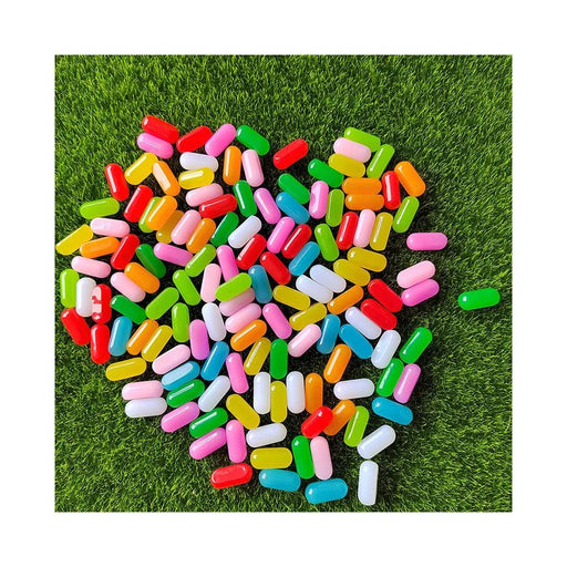 Charming Miniature Candy Jelly Bean Beads for Fun DIY Jewelry and Hair Accessories, 21mm