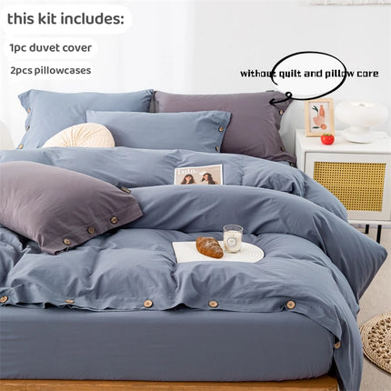 3pcs 100% cotton bedding set Double Duvet Cover Set 220x240 Solid Twist Cotton King Size Bedding Set Quilt Cover Set 3pcs-100-cotton-bedding-set-double-duvet-cover-set-220x240-solid-twist-cotton-king-size-bedding-set-quilt-cover-set