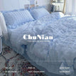 Blue / Twin150x200 4pcs / Flat Bed Sheet
