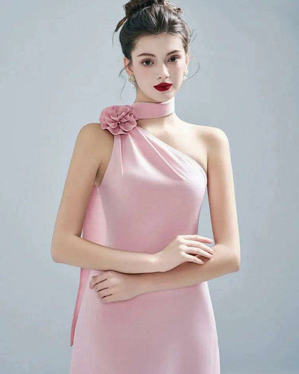 Elegant 3D Floral Asymmetrical Summer Evening Gown for Women - Tailored Party Dress 2024 Collection