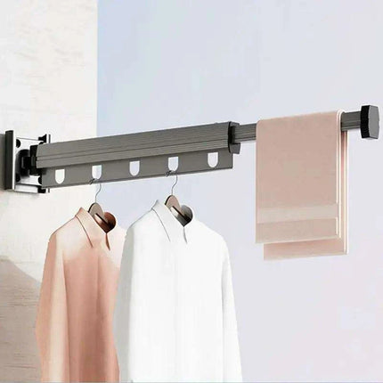 Collapsible Garment Hanging Rack for Compact Storage in Indoor & Outdoor Areas