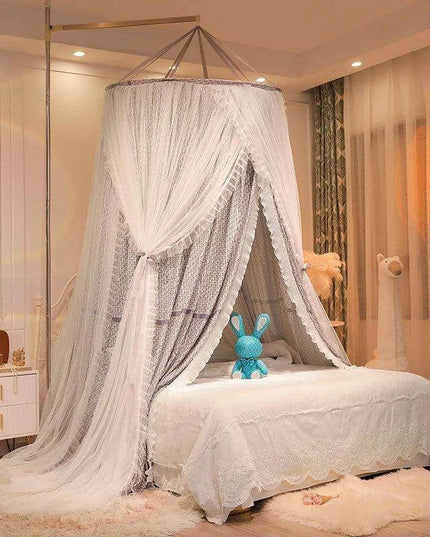Double Layer Lace Bed Canopy - Transform Your Bedroom into a Dreamy Oasis