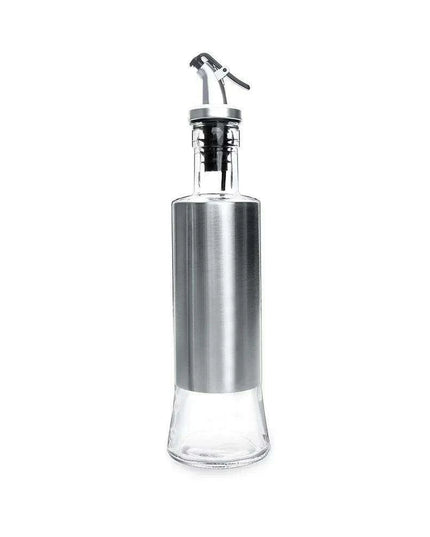 Chic Stainless Steel Oil Dispensing and Spice Jar Ensemble - Transform Your Cooking Journey
