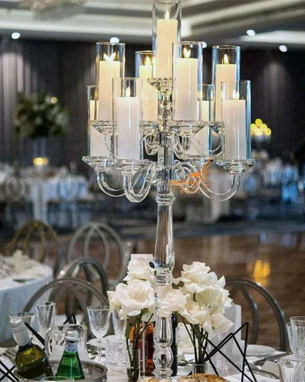 Elegant 9-Arm Tealight Candelabra for Celebrations