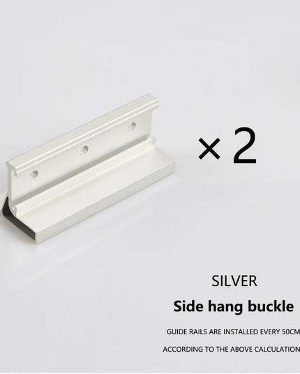 Tranquil Motion Black Elegance Sliding Door System Kit