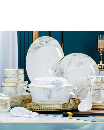 Sophisticated White Ceramic Dining Essentials Set