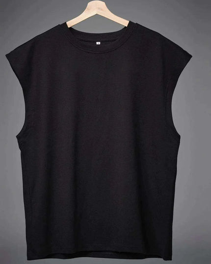 Men's Sleeveless Cotton Summer Vest - Gym Muscle Fitness Tank Top