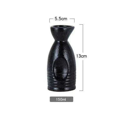 Refined Japanese Ceramic Sake Set for Elegant Beverage Serving