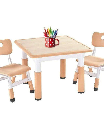 Versatile Activity Table and Chair Set for Kids with 2 Adjustable Chairs - Ideal Creative Space for Ages 3-8