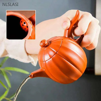 Artisan Handcrafted Mud Teapot - Dual Capacity Infuser with Precision Brewing System