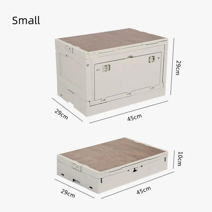 Multi-Functional Outdoor Gear Organizer with Integrated Table Access