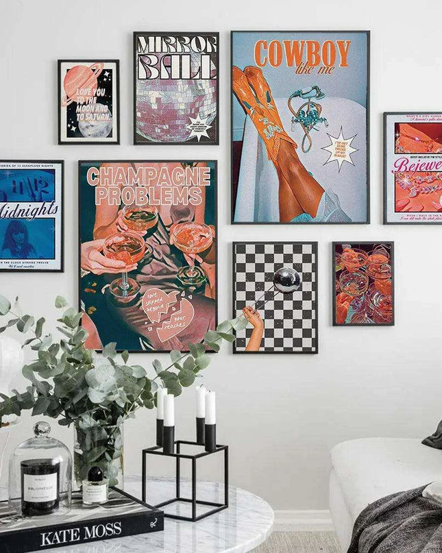 Taylor Swift Canvas Art Collection: Celebrate Midnights, Folklore & Evermore with Stunning Wall Decor