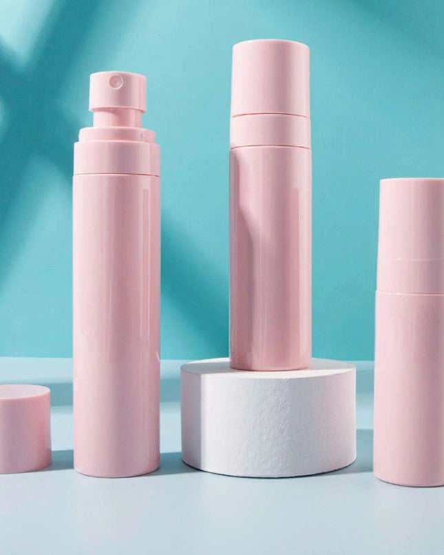 Elegant Pink Refillable Travel Perfume Atomizer - Portable Spray Bottle (60ml, 80ml, 100ml)