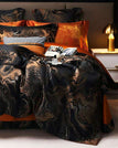 black / Full Size 4pcs / Fitted Bedsheet