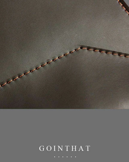 Sleek Leather A4 Document Organizer and Tech Case - Your Essential Business Companion