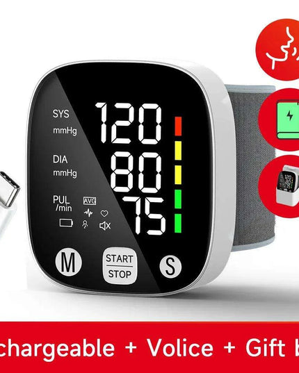 HealthMate Portable Blood Pressure & Heart Rate Monitoring Device - Your Go-To Health Assistant