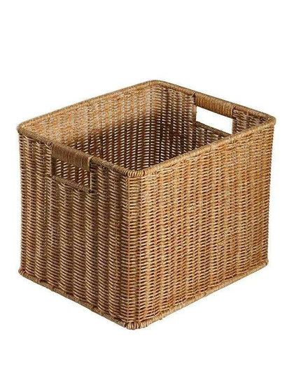 Nordic-Inspired Multi-Purpose Plastic Storage Basket for Home Organization