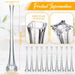 Elegant Set of 20-Inch Clear Eiffel Tower Vases - Pack of 10
