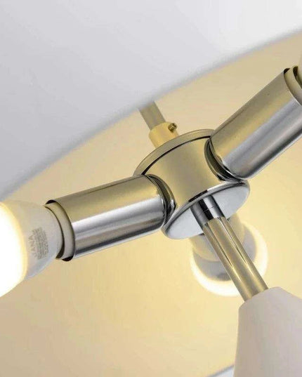 Sophisticated Nordic Mushroom LED Lamp with Gold Accents - Modern Illumination for Home and Office