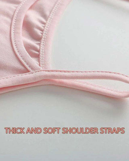 3-Pack Girls' Trendy Sleeveless Cotton Cami Tops - Stylish Spaghetti Strap Vests for Kids