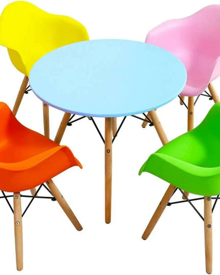 Colorful Mid-Century Play Table and Chair Set: A Creative Haven for Kids