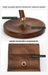 Elegant Walnut and Copper Earphone Stand - Chic Organizer for a Refined Workspace