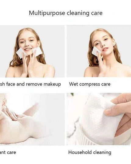 Travel-Friendly Eco-Conscious Facial Wipes - Soft Pearl Cotton Makeup Remover Cloths