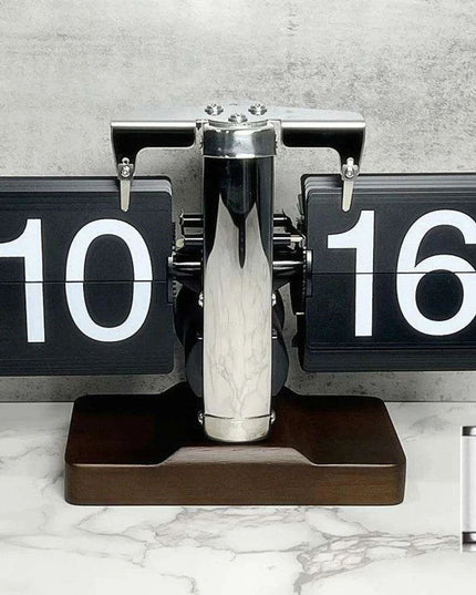 Digital Flip Clock with Automatic Page Turning - Stylish Home Décor with Battery Included
