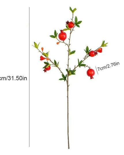1PC Artificial Pomegranate Branch For Home Decor