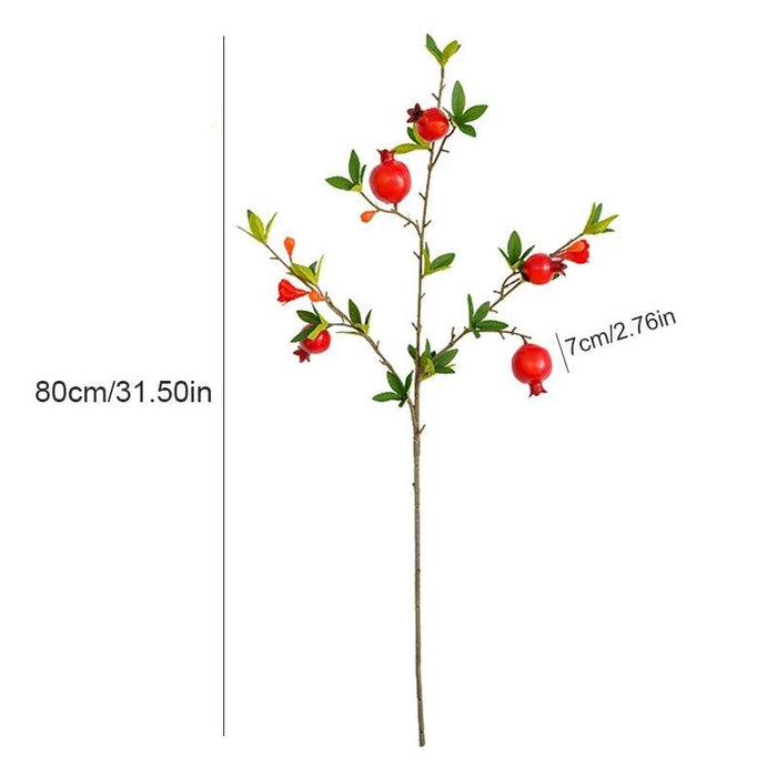 1PC Artificial Pomegranate Branch For Home Decor