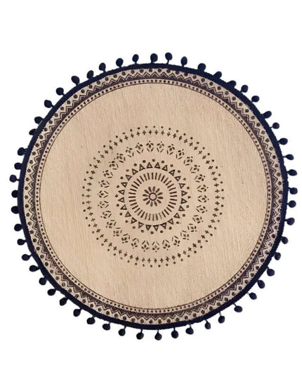 Stylish Non-Slip Jute Round Placemats for Elegant Dining & Entertaining
