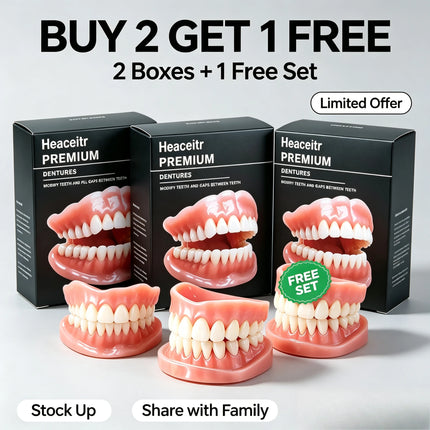 Boil-to-Shape Custom Fit Denture Kit — Slim Comfort Design, All Arch Sizes