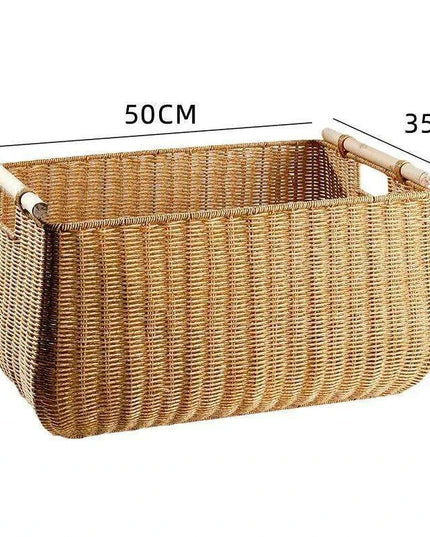 Nordic-Inspired Multi-Purpose Plastic Storage Basket for Home Organization