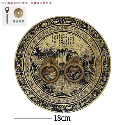 Antique Chinese Copper Handle Old-fashioned Cabinet Wardrobe Cabinet D