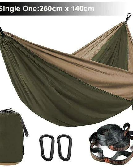 Zowee Ultimate Adventure Hammock Set with Tree Straps & Heavy-Duty Carabiners | Ultra-Durable Parachute Nylon