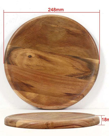 Acacia Wood Culinary Prep Set with Premium Stainless Steel Mezzaluna Chopper