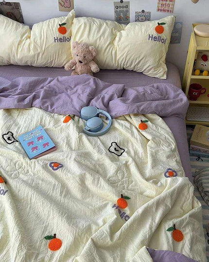 Breezy Bliss Summer Quilt Set - Cool and Convenient Machine Washable Blanket